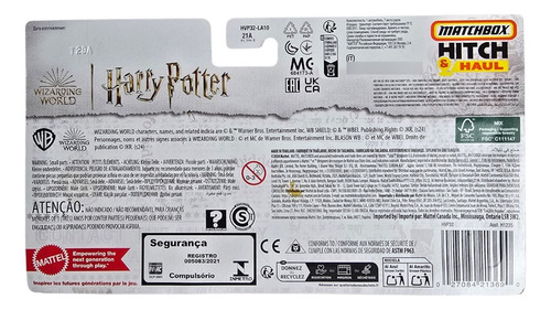 Matchbox Harry Potter Carruaje Beauxbaton Nuevo Azul Claro
