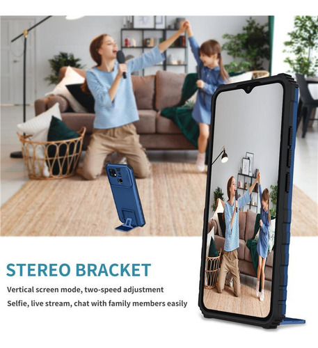 B Funda De Teléfono Armor Con Protección De Cámara Para