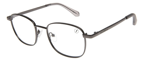 Armação Para Óculos De Grau Masculino Clássico Metal Ônix Ch
