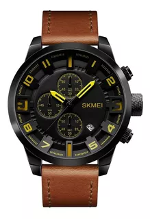 Reloj Hombre Skmei 1309 Cuero Fecha Crono Impacto Online