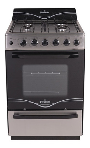 Cocina Florencia Recta 5538f Multigas 4 Hornallas  Gris Lh