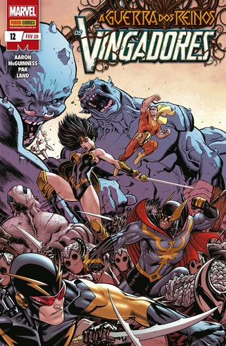 Os Vingadores Vol. 12: A Guerra dos Reinos, de Aaron, Jason. Editorial Panini Brasil LTDA, capa mole em português, 2020