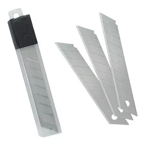Cutter Cortante Trincheta Metalico 18mm Dasa + 16 Cuchillas