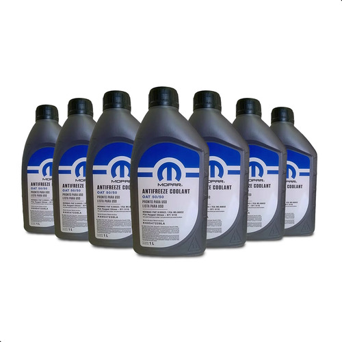 Kit 7 Anticongelante Liquido De Arrefecimento Mopar 1 Litro