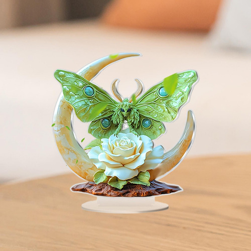 Ornamento De Mesa De Mesa De Patrón De Flores Blancas