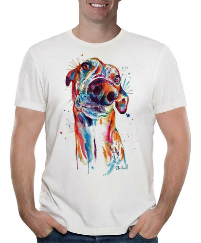 Remera Remera Perro Galgo Greyhound Hombre Purple Chick