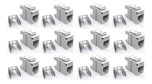 12x Conector Hembra Furukawa Multilan Cat.5e 90°/180