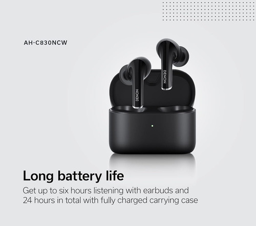 Audífonos Denon Ah-c830ncw Active Noise Cancelling Earbuds,