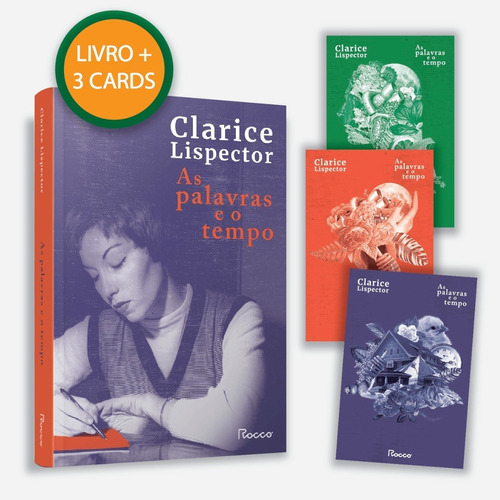 AS PALAVRAS E O TEMPO + 3 CARDS, de Lispector, Clarice. Editora Rocco Ltda, capa mole em português, 2021