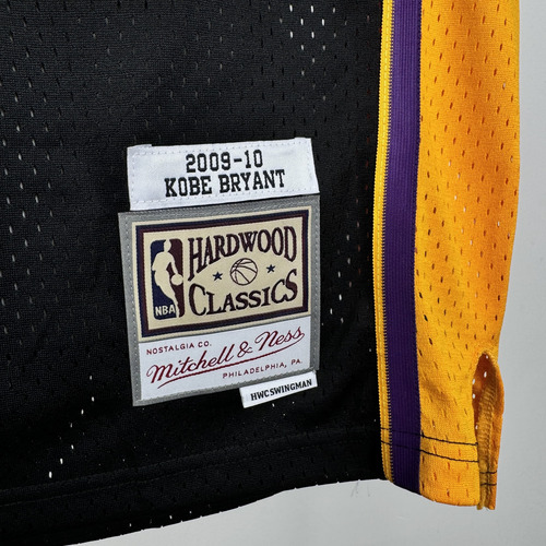 Jersey Mitchell And Ness Negro Lakers Kobe Bryant 09/10