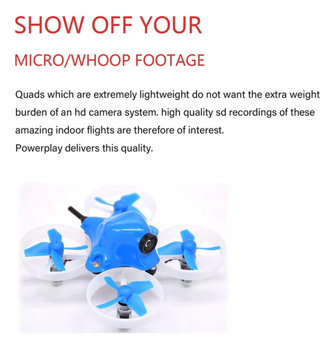 Powerplay Fpv Dvr H.264, 60 Fps, Codificación L Integrada