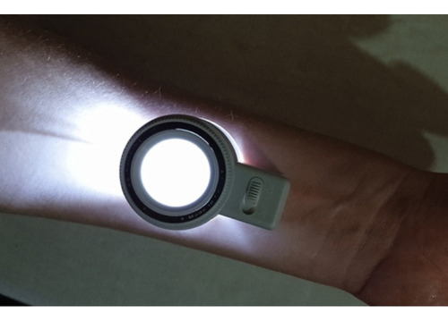 Dermatoscopio 8x Graduable Vidrio Óptico Afocable + Luz Led