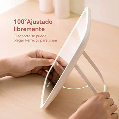 Asd Espejo Maquillaje Con Luz Led Y Espejo Pequeño 10x
