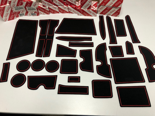 Kit De Portavasos Toyota 4runner 2010-2020 Franja Roja