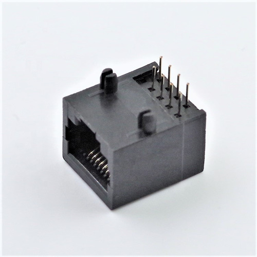 Conector Rj45 8-pin 90 Grados Socket Pcb (pines Arriba)