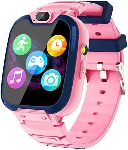 Reloj inteligente para niños y niñas – Reloj inteligente para niños, reloj  inteligente regalo para 4 a 12 años con 26 juegos, cámara, alarma