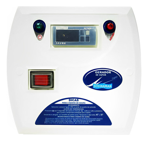 Comando Digital Para Sauna Vapor Compact Line Sodramar