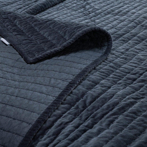 Colcha De Terciopelo Real Reversible De Algodón Premium De