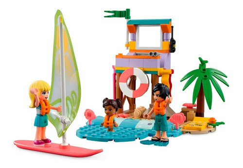 Lego Friends Genial Playa De Surf Con Amigos Set Completo Cantidad De Piezas 288