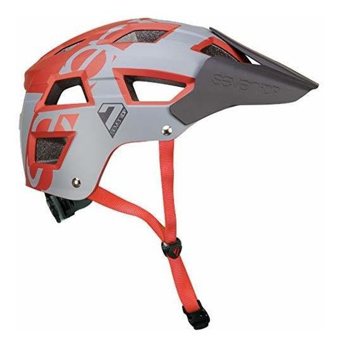 7idp M5 Casco Gris Metálico Rojo  Talla S / M (54-58cm)