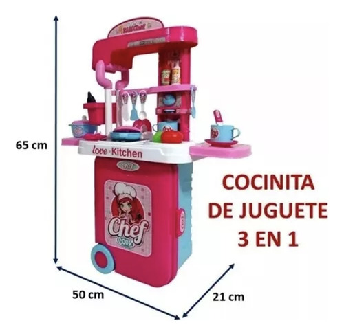 Cocina Cocinita Juguete Luz Sonido Creatividad + Regalo