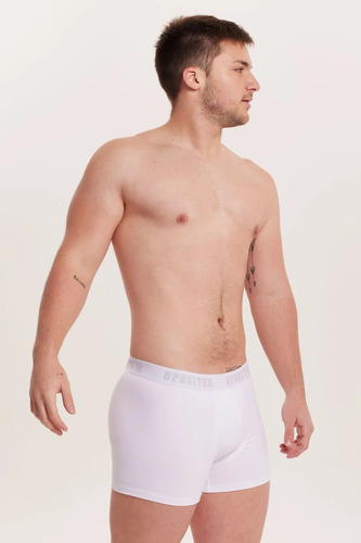 Boxer Short Lycra Algodon Cintura Expuesta Opositor 180t