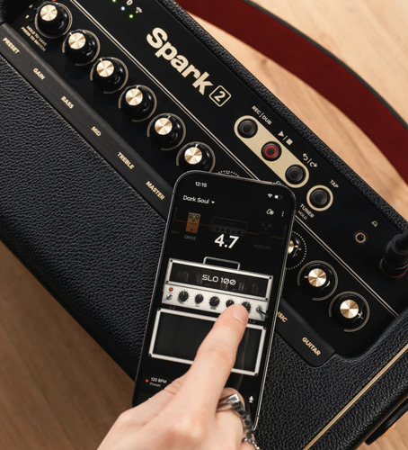 Amplificador Para Guitarra Positive Grid Spark 2 50 Combo Cor Preto 110v/220v