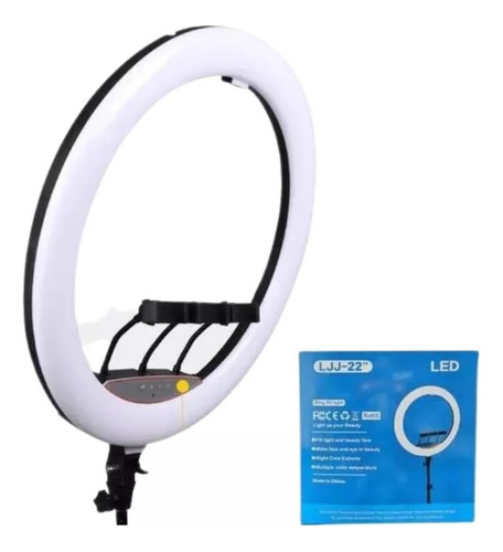 Aro De Leds 55cm Agarre Para 3 Celulares + Tripode 2 Metros