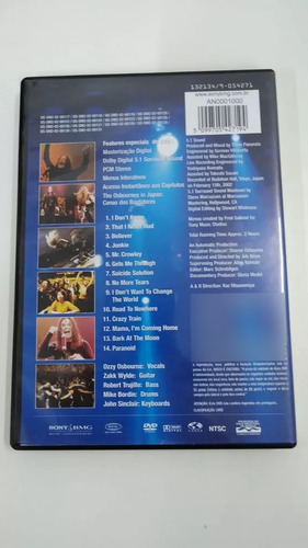 Dvd Ozzy Osbourne Live At Budokan