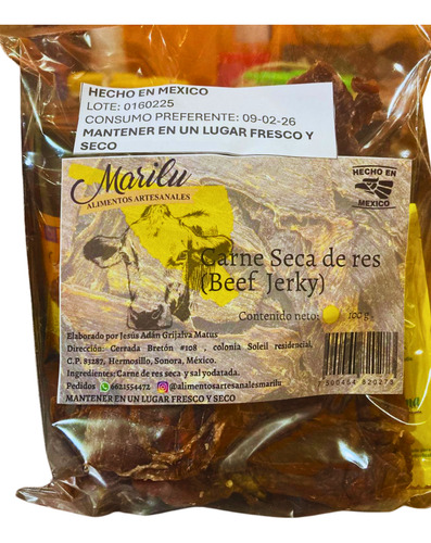 Carne De Res- Snack De Carne Seca 100g