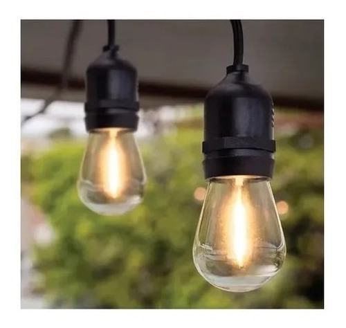 Serie Extensión De Luces Led 24 Focos Vintage 14.6m