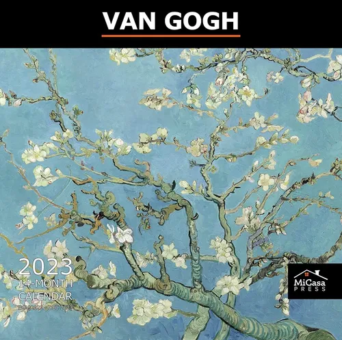 Calendario Gatti 2026 – Stile Van Gogh, Planner Da Parete Con Illustrazioni Artistiche E Ampio Spazio Per Note