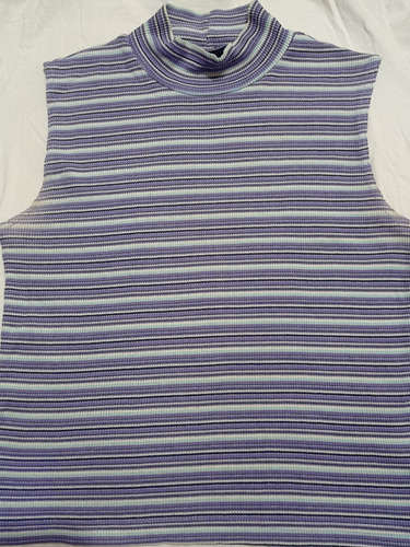 Musculosa Importada Con Medio Cuello