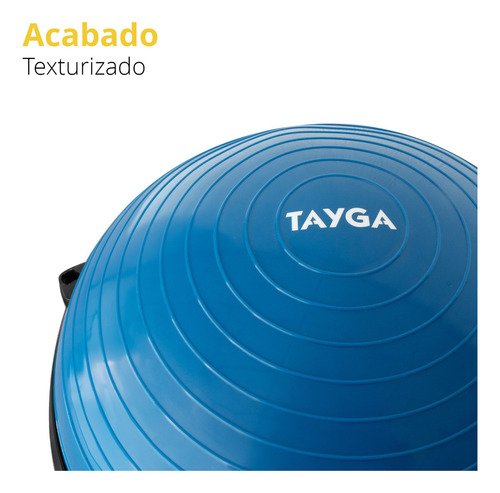 Pelota Entrenador De Equilibrio Tipo Bosu 63 Cm C/ Bomba Color Azul