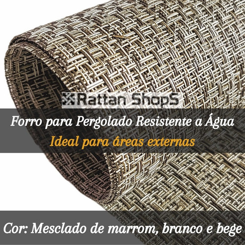 Imagem 1 de 4 de 1m² Forro Espaço Gourmet Pergolado Sintético Pode Molhar