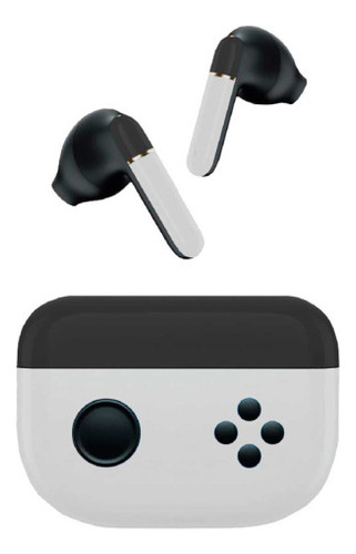 Fone De Ouvido Bluetooth Gamer In-ear Sem Fio Tws10 Oex Cor Branco Com Preto