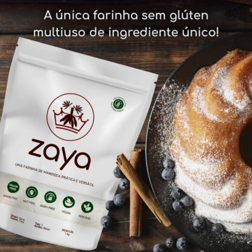 Farinha farinha de mandioca sem glúten Zaya Farinha de mandioca sem glúten 500 g