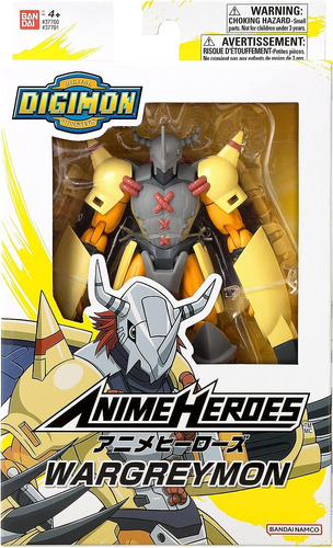 Figura De Acción Wargreymon Digimon Anime Heroes Bandai