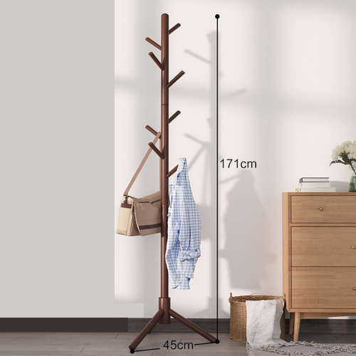 Perchero Pie Madera Valencia 171x45cm Organizador