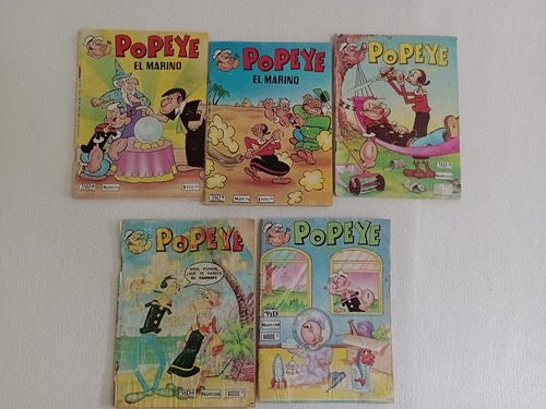 Revistas Popeye El Marino ( Lote De 5 )