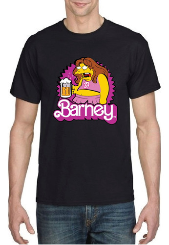 Polera Barney Gumble Los Simpson Barbie Hombre Mujer Algodón