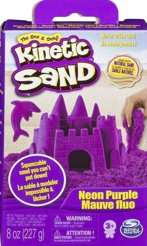 Kinetic Sand Arena Kinetica Moldeable 227 Gr Violeta