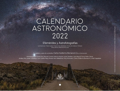 Calendario Astronómico 2022 - Carlos G Bornacini - Ecoval