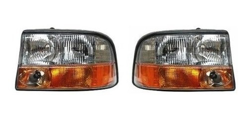 Par Juego Faros Chev Gmc S10 / Blazer /bravada 1998-2004 Zry