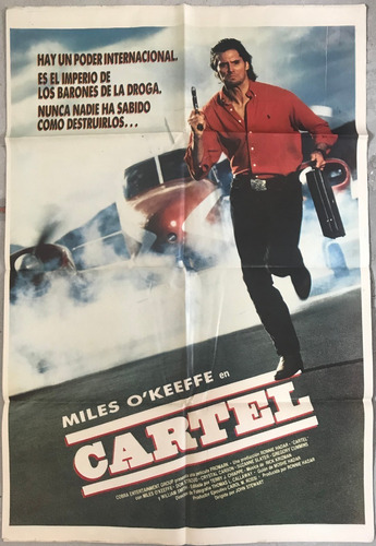 Afiche De Cine Cartel Miles O'keeffe 1990