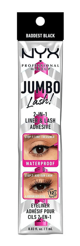 Jumbo Lash 2en1 Delineador De Ojos Y Adhesivo D Pestanas Nyx