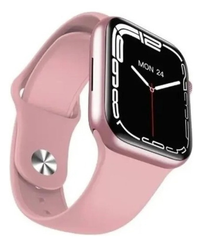 Reloj inteligente rosa Hw57 Pro de 45 mm +