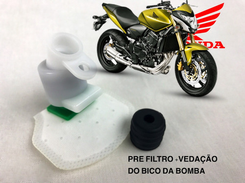 Pre Filtro + Vedação Bico Bomba Combustível Cb600 Hornet