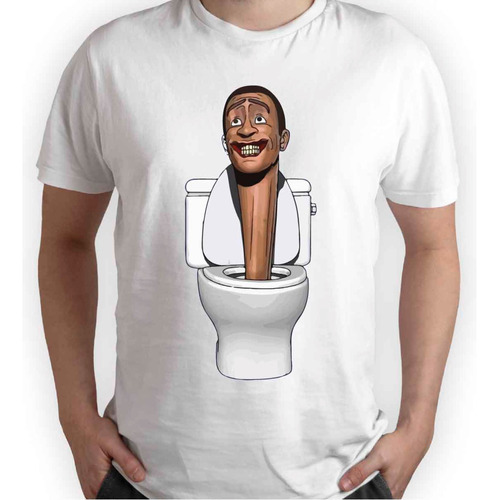 Polera Skibidi Toilet Cabeza Water Wc Tiktok Xxl Xxxl Algodn