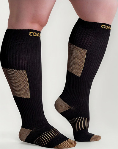 Calcetines De Compresión De Cobre De Cobre Y Rodilla De De
